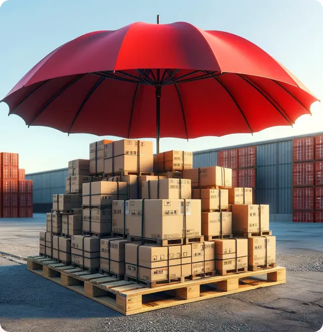 Boxes on a pallet | The logistics company Alkonti Logistics Novorossiysk